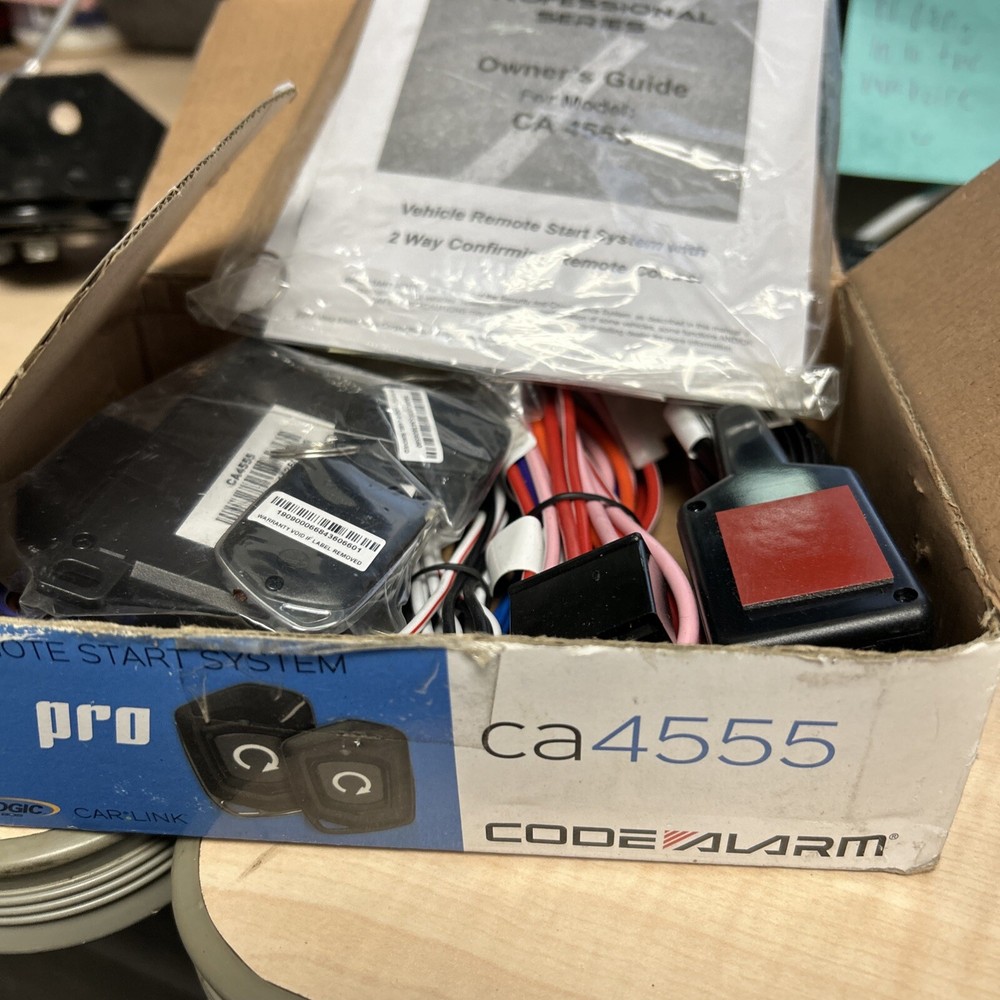 New Code Alarm CA4555 Remote Car Starter 2-Way LED Confirming 1/4 Mile Range
