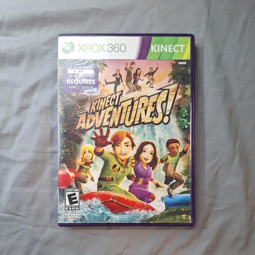 Kinect Microsoft XBOX 360 Model 1414 Sensor Bar W/ Kinect Adventures Game