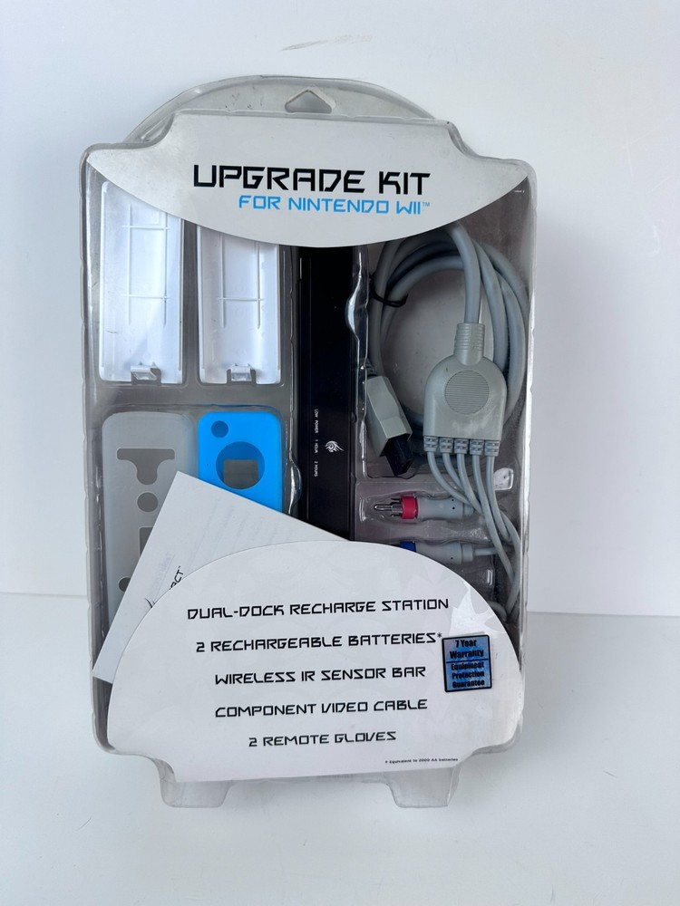 React Upgrade Kit Nintendo Wii Wireless Sensor Bar Component Cable Batteries Set