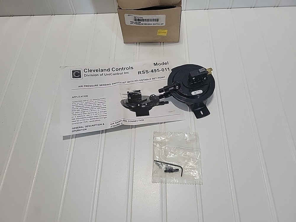 Cleveland Controls RSS-495-011 Air Pressure Sensing Switch Kit