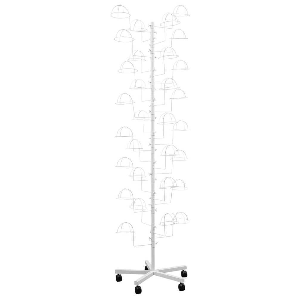 Mobile Hat Rack With 30 Hooks, Durable Freestanding Display Stand