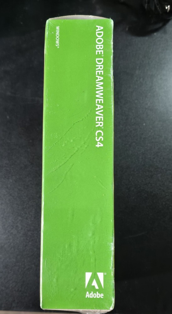 Adobe Dreamweaver CS4 Windows version Brand New Sealed BOX DENT