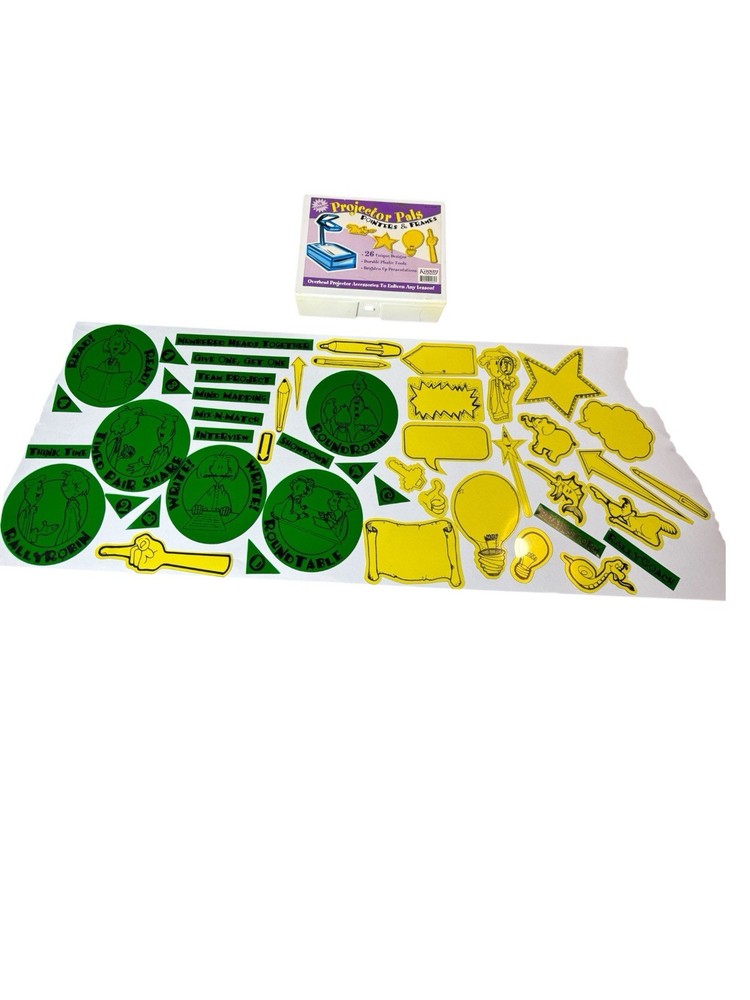 Vintage Projector Pals Overhead Projector Teaching Tools Accessories 48 Designs