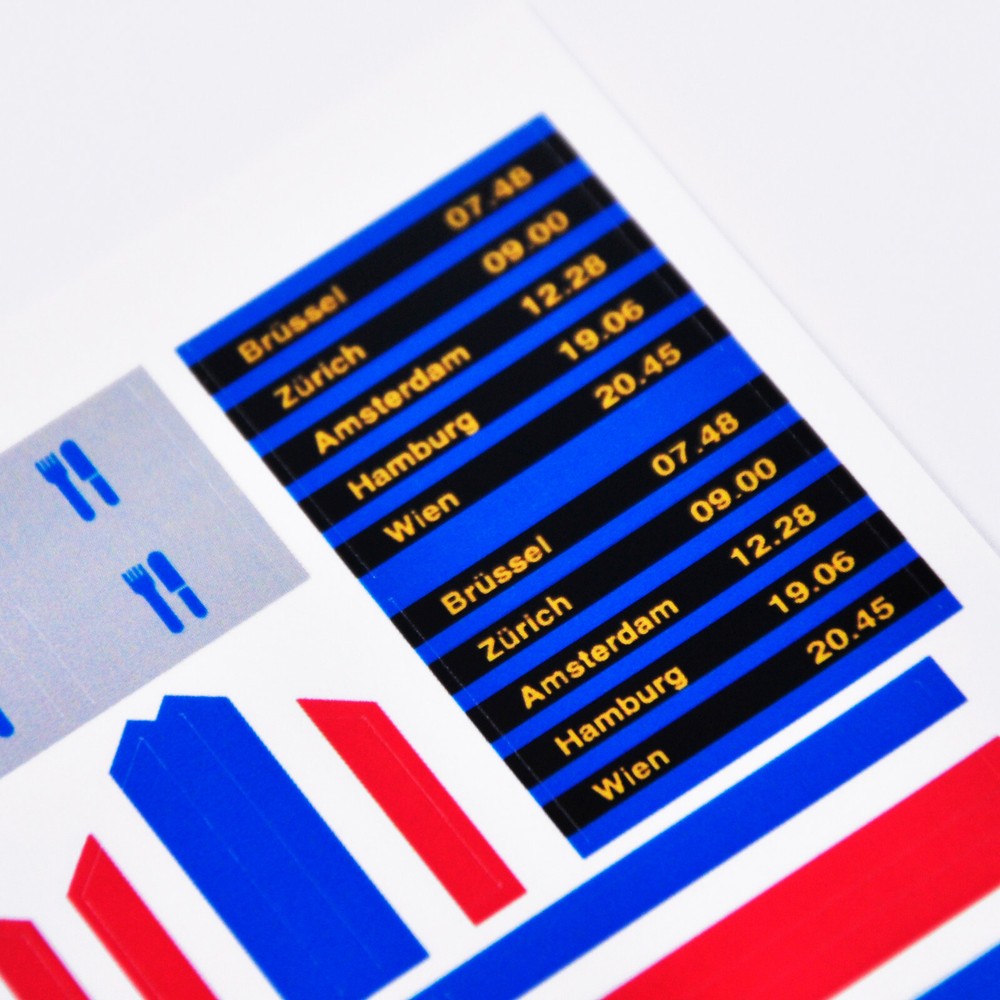 Replacement sticker for set 10001 Precut sticker