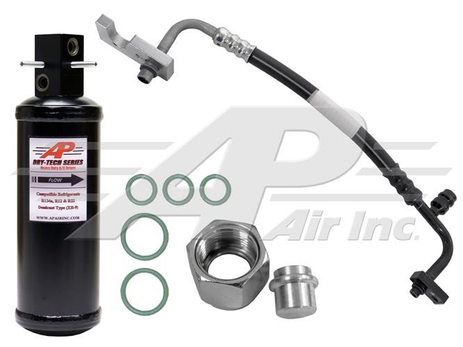 Sleeper A/C Elimination Kit for Peterbilt - Daycab Style Receiver Drier
