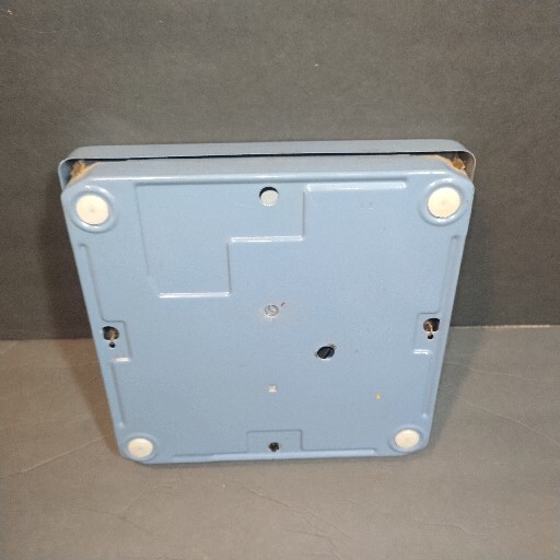 Vintage Large Blue White Dial Bathroom Scale