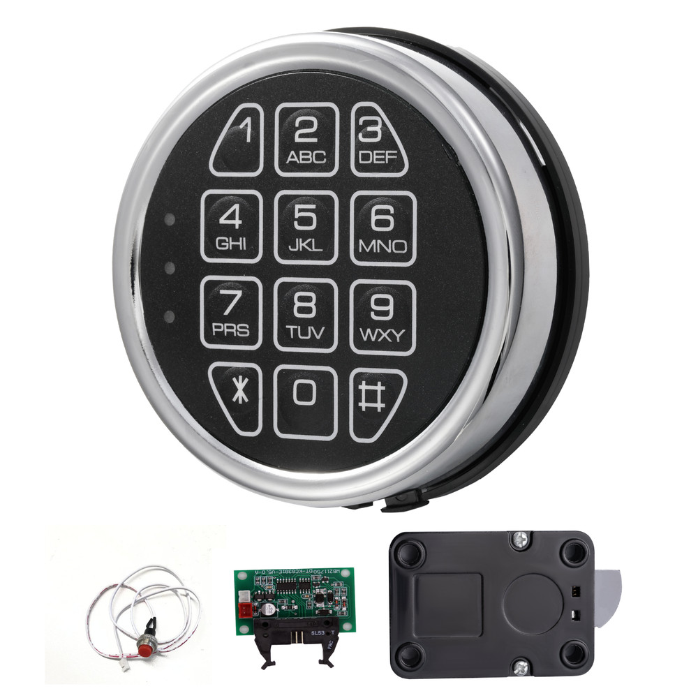 Stack on 14Gun Safe Lock Replacement with SwingBolt Lock Fireproof Chrome Keypad