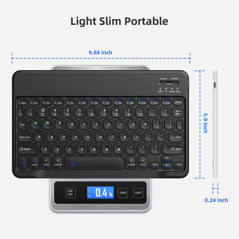 Wireless Bluetooth Keyboard For Windows Android iOS PC Phone Tablet Universal US