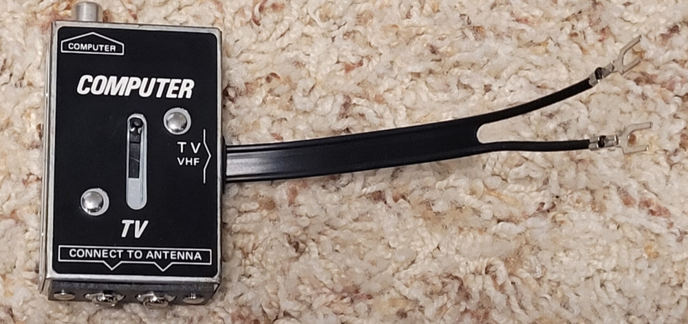 Commodore Atari RF Switch Adapter Original Sticker READ DESCRIPTION