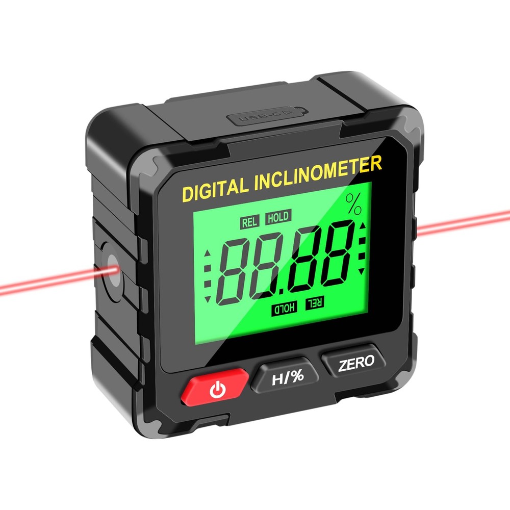 KELOTECH Digital Level Box Construction Protractor Range 4 × 90° Resolution 0...