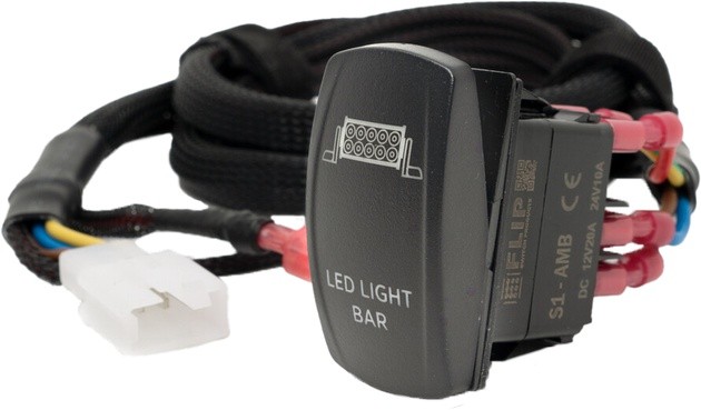 Open Trail LED Light Bar Dash Switch with EZ Harness Pro