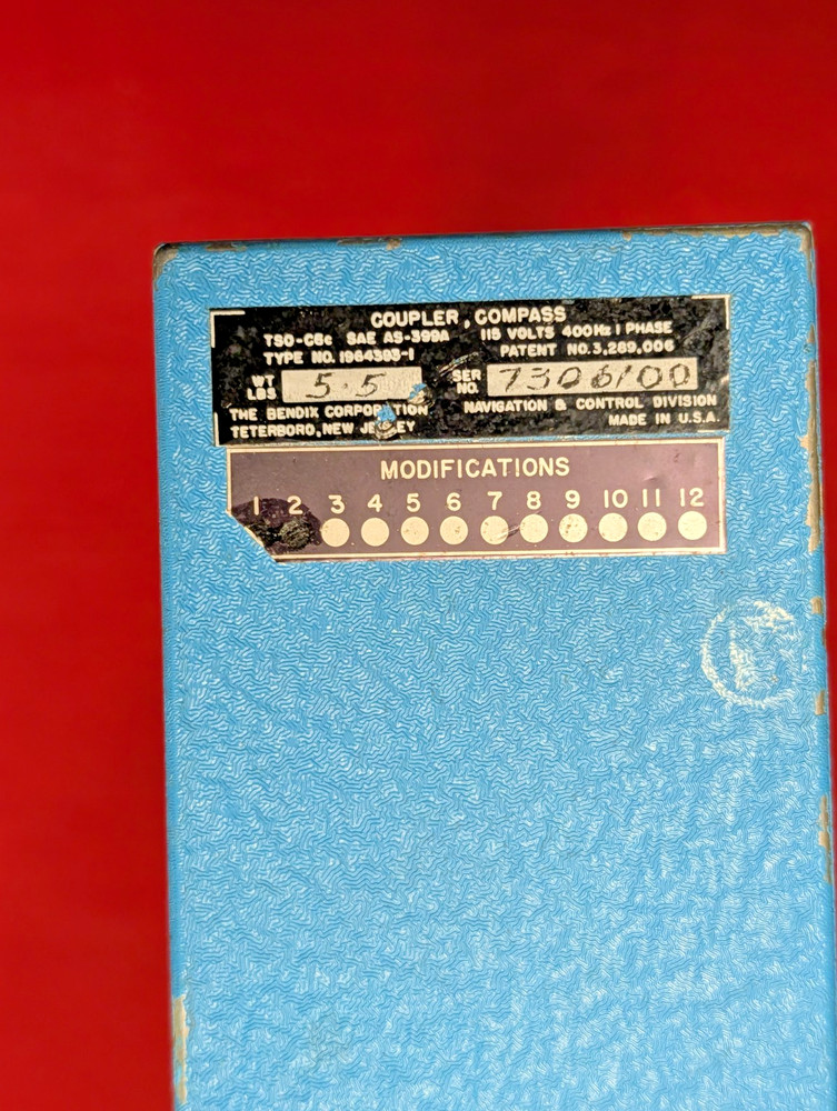1964393-1 NAVIGATIONAL COMPASS COUPLER BENDIX