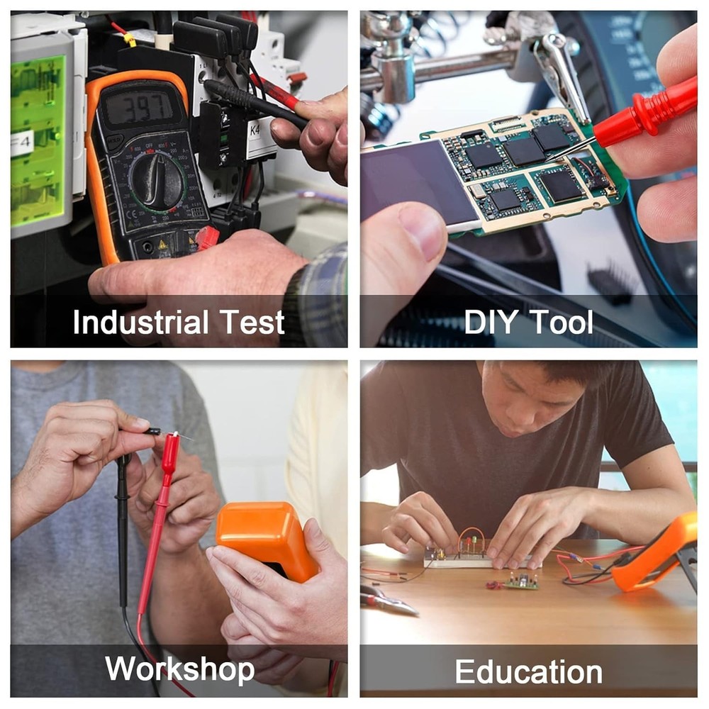 Compact Digital Multimeter - Accurate AC/DC Voltage Tester with Backlit Display