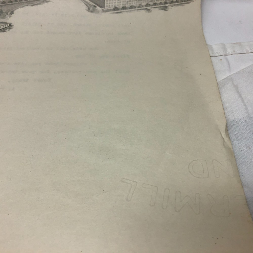 Letter Head Studebaker Correspondence Vintage 1929
