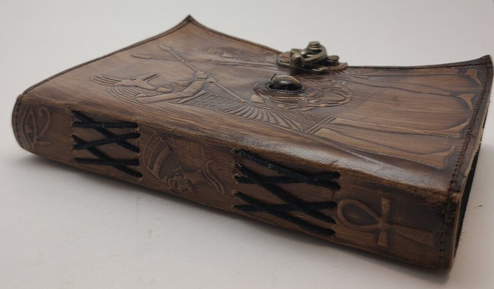 Egypt Themed Leather Journal Handmade Notebook or Diary