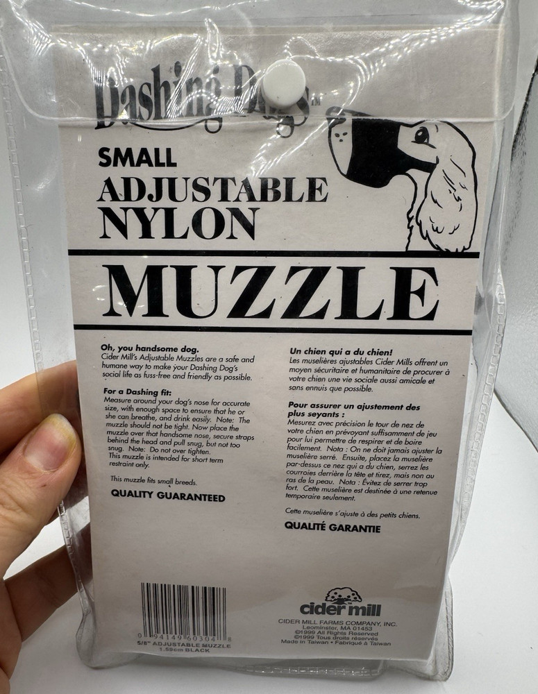 Dashing Dogs Small Adjustable Muzzle