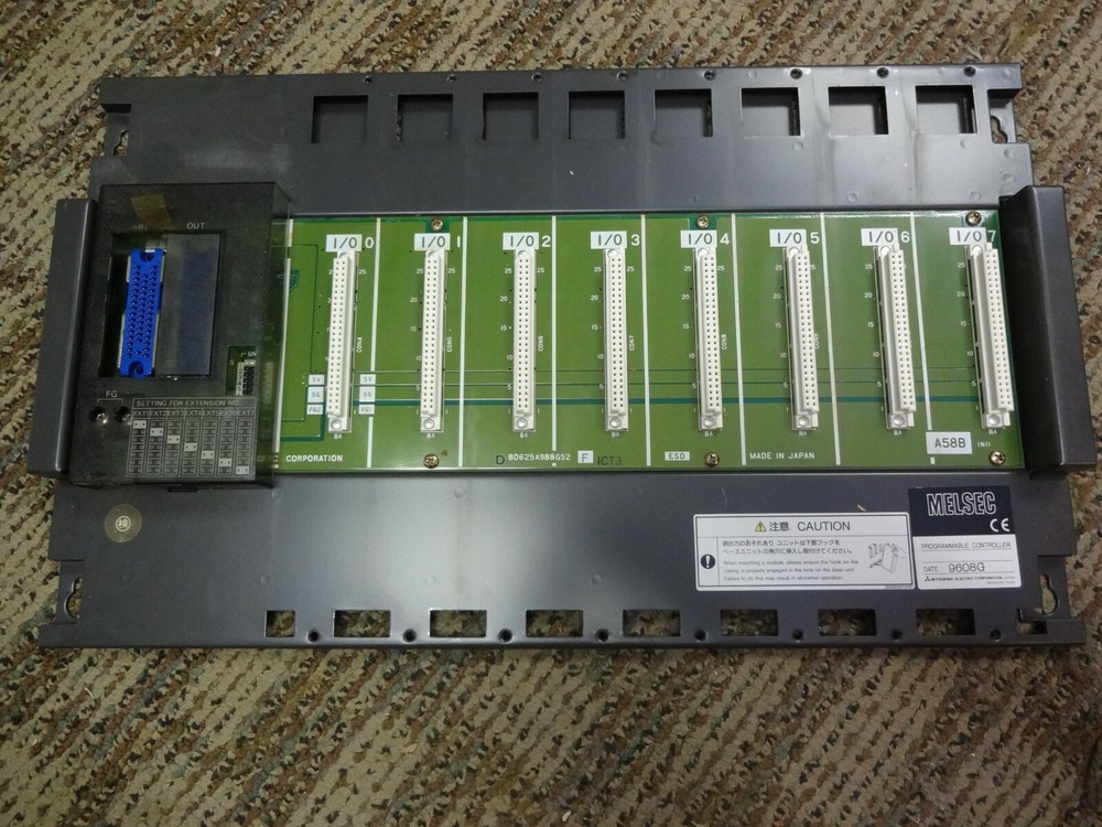 Mitsubishi Electric Bd625a988g52 A58b Programmable Controller Chassis Rack