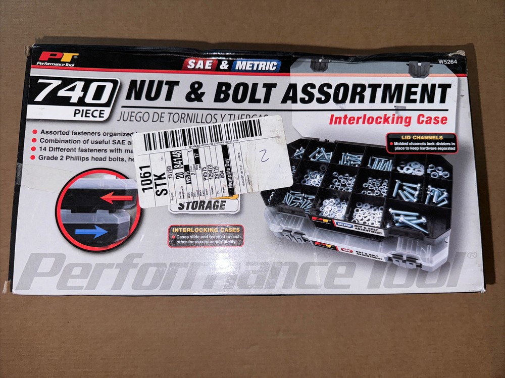 Performance Tool W5264 - 740 Pc Stacking Interlocking