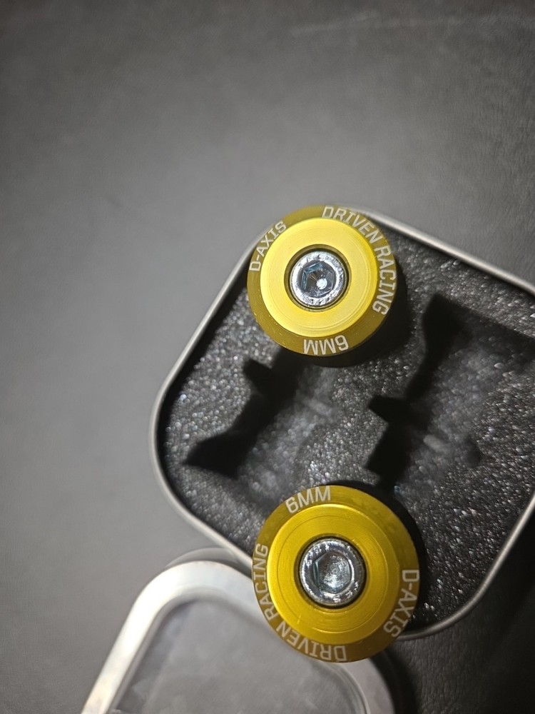 Driven Racing Motorcycle Spools Gold