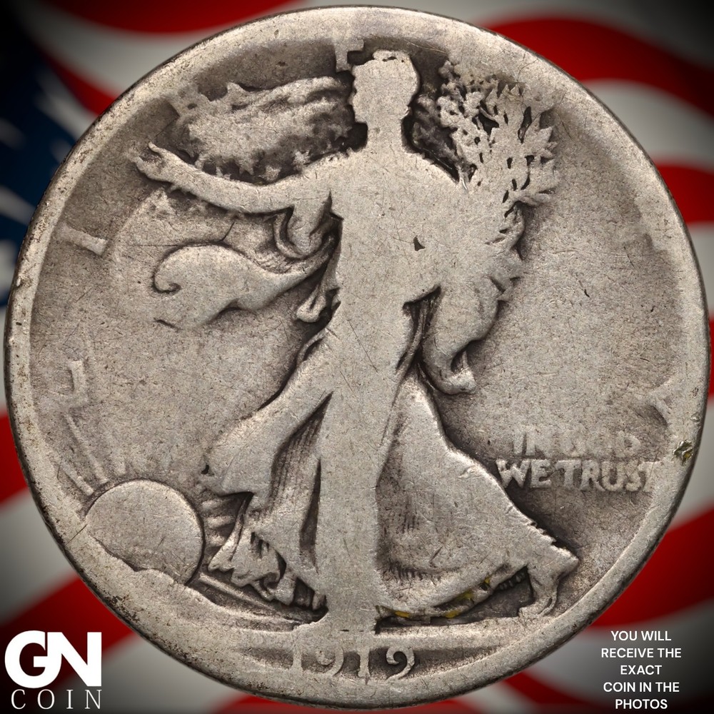 1919 D Walking Liberty Half Dollar B1777