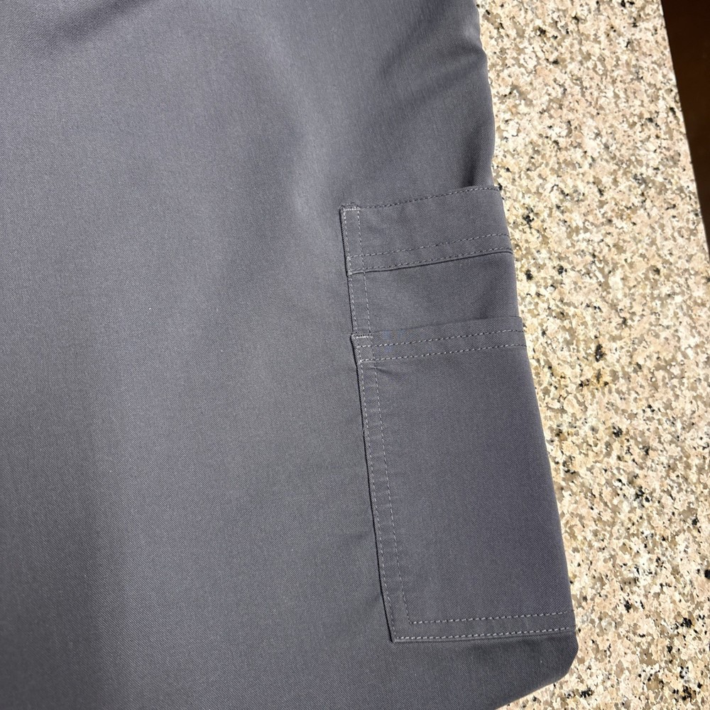 Women’s Gray And Black Scrub Set