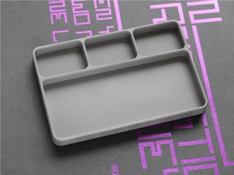 Solid Titanium Alloy Desktop Tray Model Parts Screws EDC Tools Storage Organizer