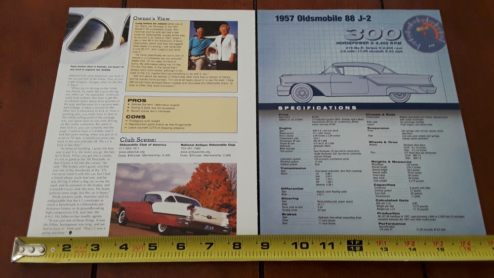 1957 OLDSMOBILE 88 J-2 ORIGINAL 2005 ARTICLE