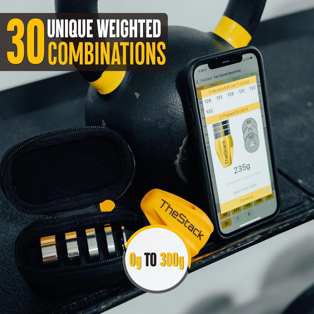 Thestack™ | Golf Swing Speed Trainer | Weighted Golf Training Aid | Golf Swing T