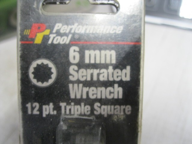 Performance Tool, 6MM Serrated Wrench Triple Square Bit W1396