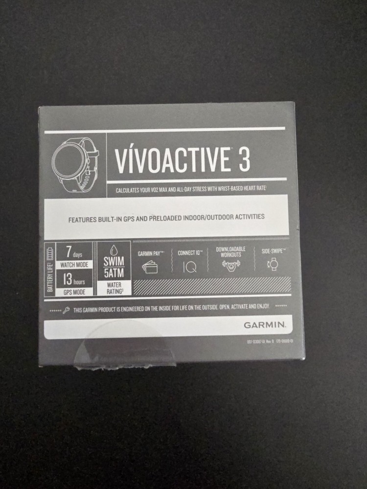 Garmin Vivoactive 3 GPS Smartwatch Open Box.