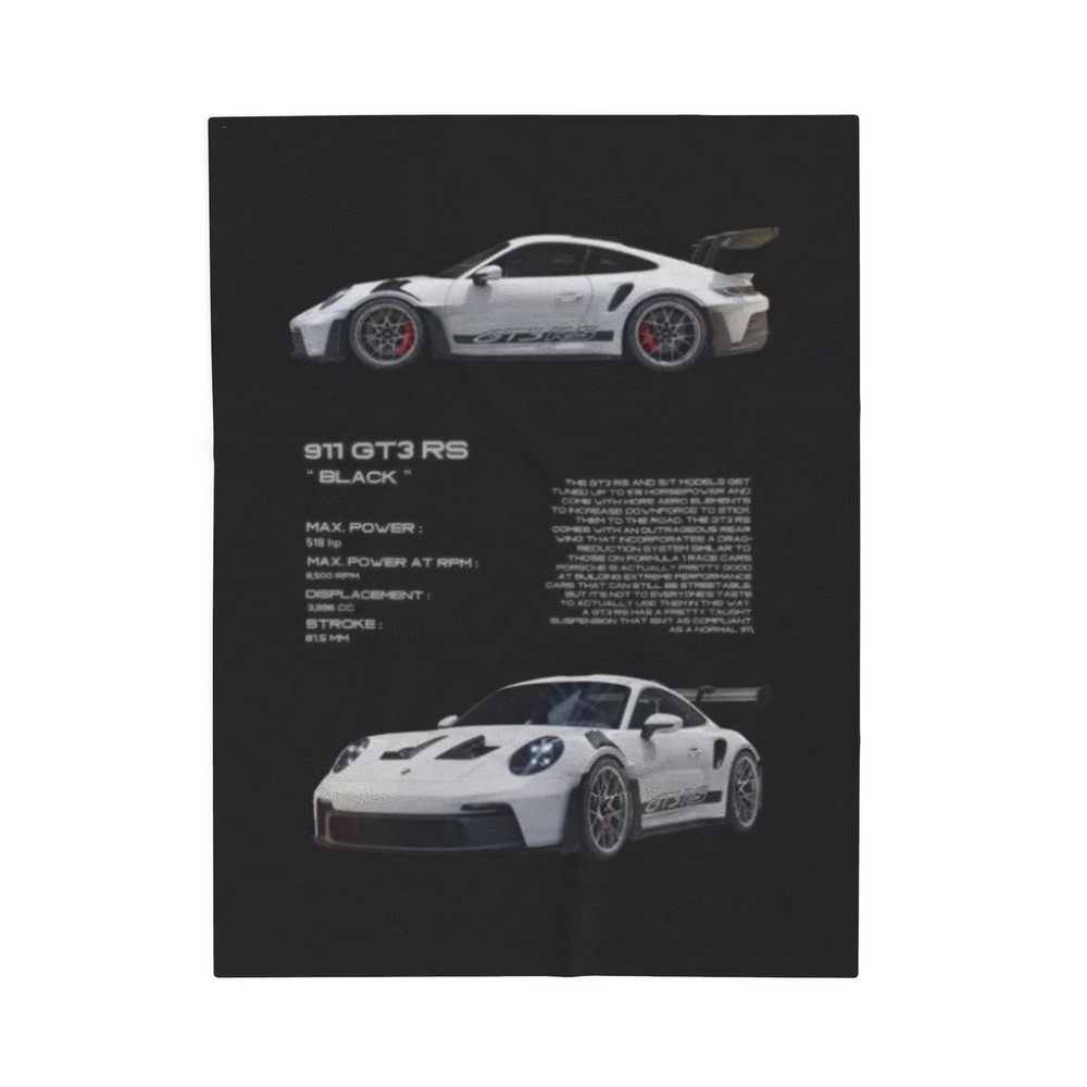Car Throw Blanket. GT3 RS Blanket.