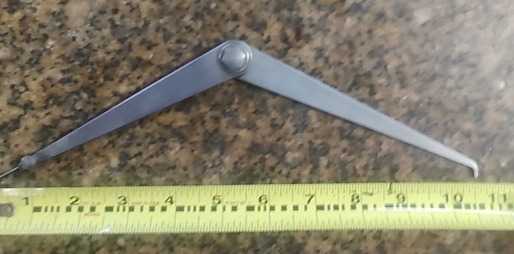 🗽 VINTAGE LUFKIN 10" ADJUSTABLE CALIPER/ DIVIDER