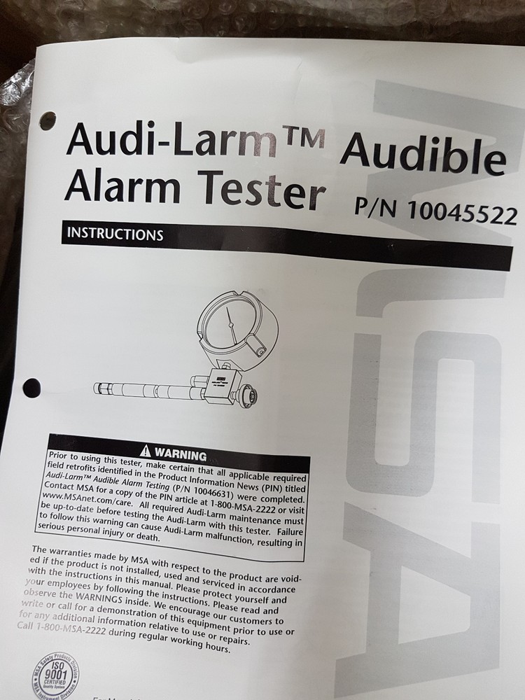 MSA Audi-larm Tester 10045522