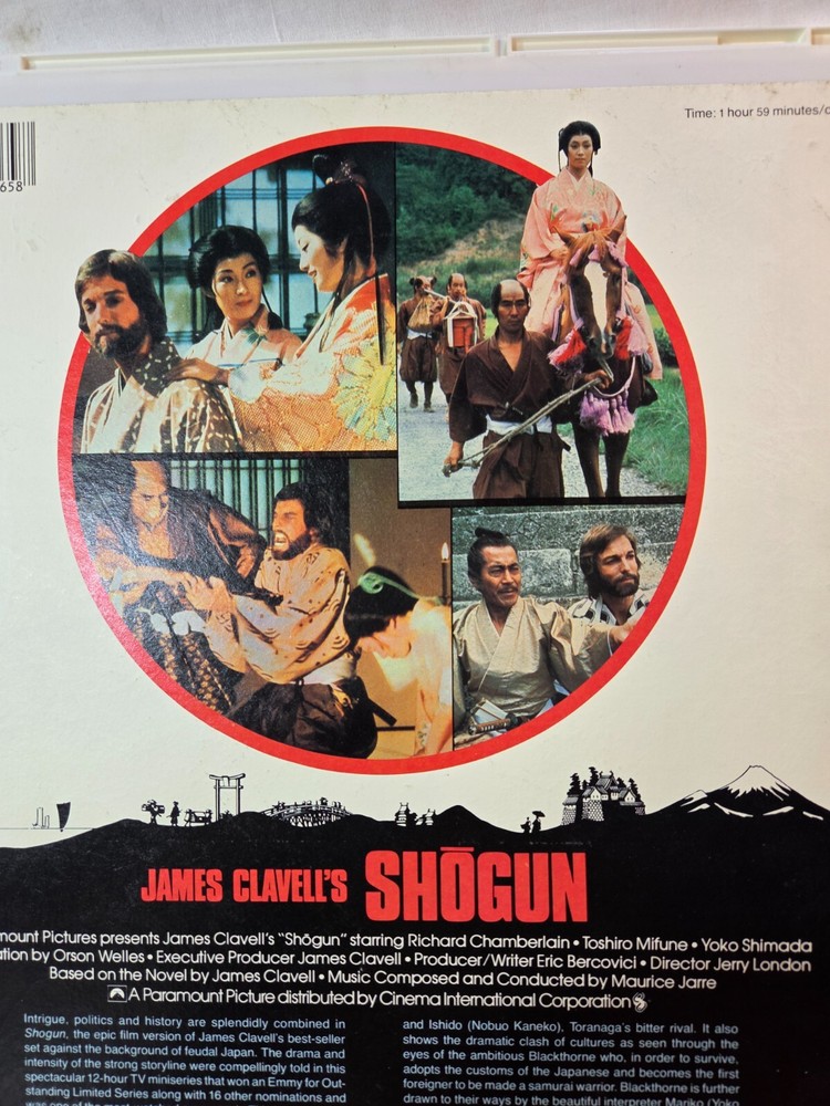 Shogun James Clavell's RCA SelectaVision CED VideoDisc Paramount