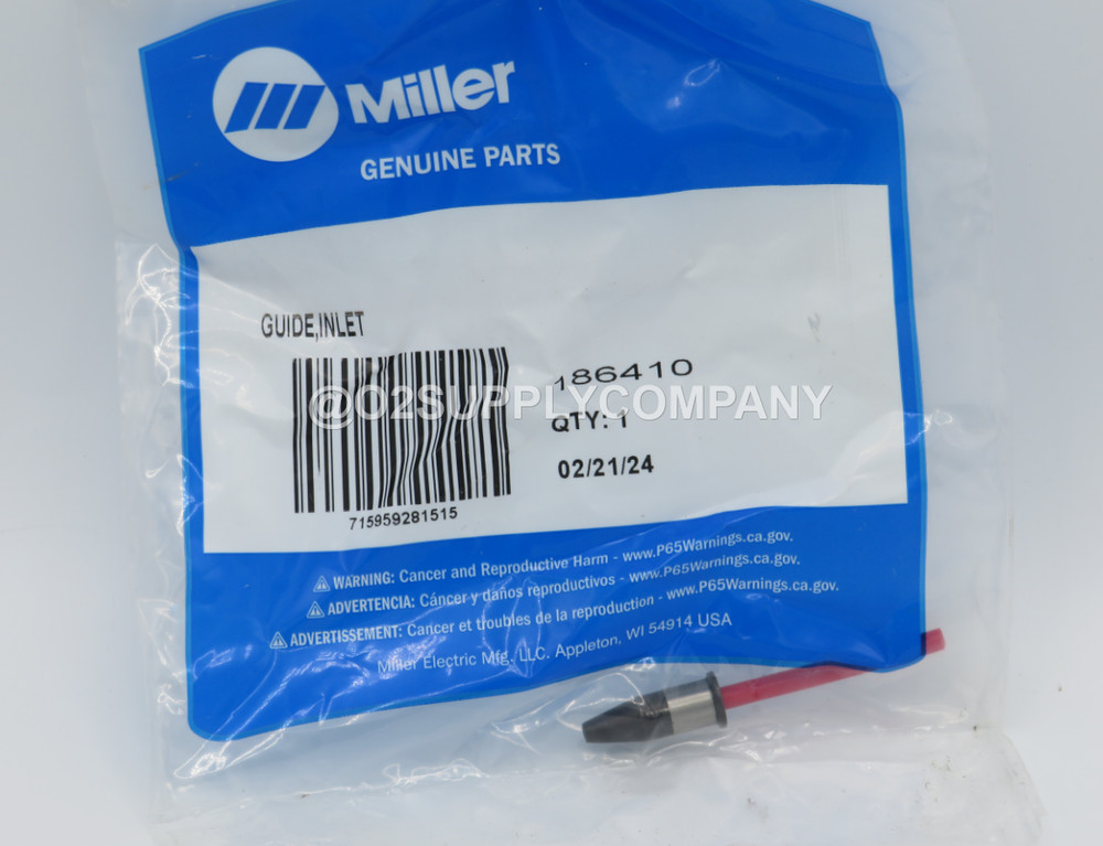 Miller Electric 186410 Guide, Inlet