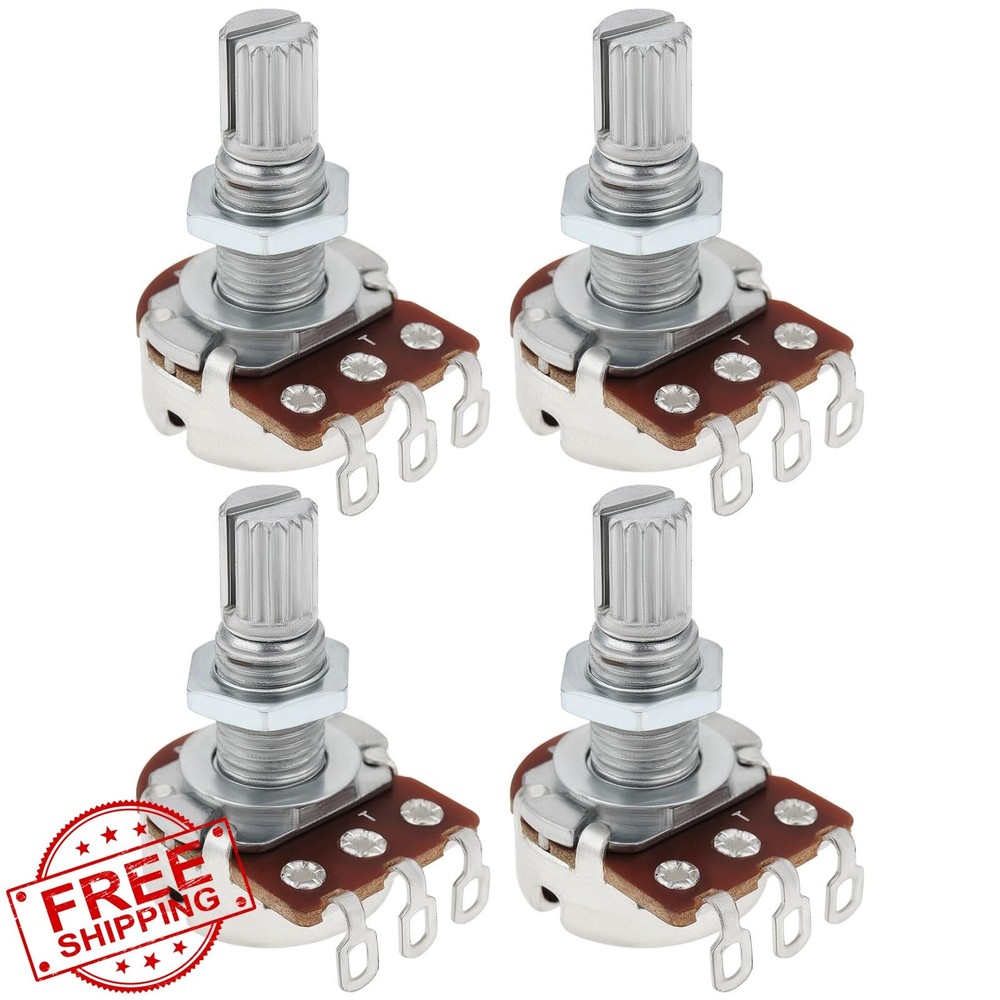 Create idea Guitar Knobs B50K Linear Split Shaft 4 Pcs