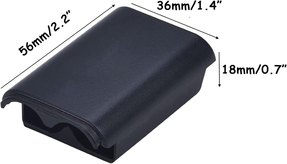 2 Pack Battery Pack Cover for Xbox 360 Wireless Controller, Replacement Battery