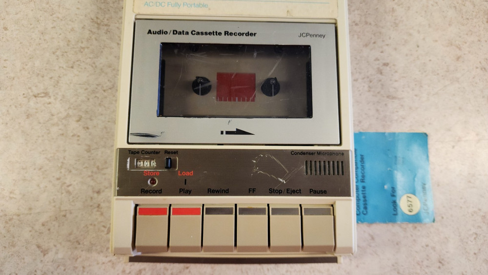 JCPENNY AUDIO/DATA CASSETTE RECORDER UNTESTED