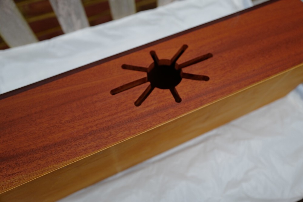 Handmade Rosewood drum / leather case
