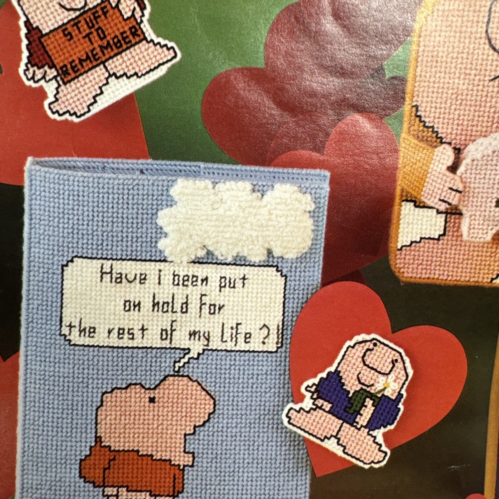 ZIGGY Rainbow Plastic Canvas Needlework Pattern Book Tom Wilson Retro 1982