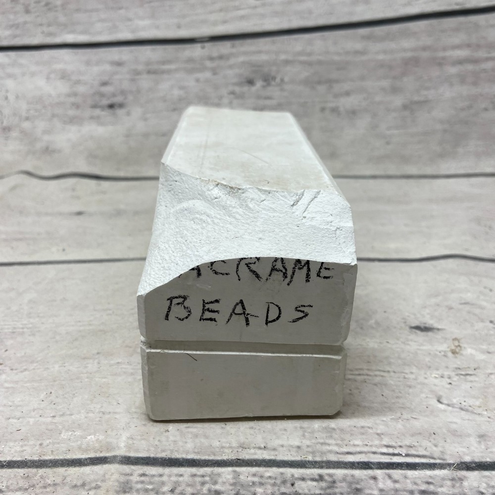 Vintage 1976 Garrard Mold Ceramic Casting Mold Macrame Beads #433