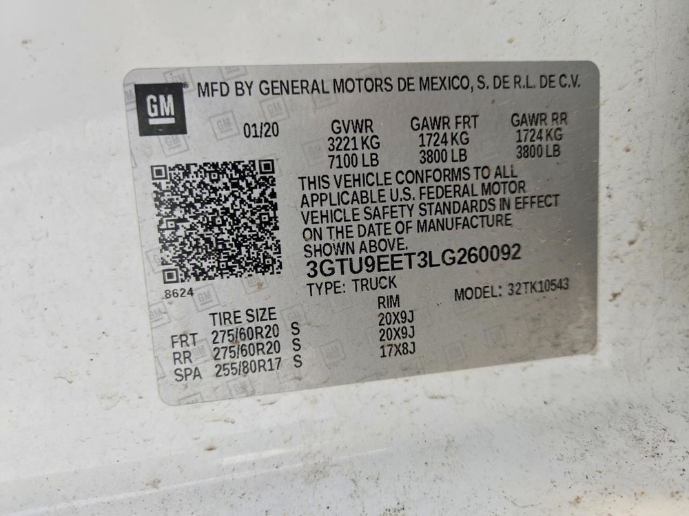 SIERRA150 2020 Speedometer 807901