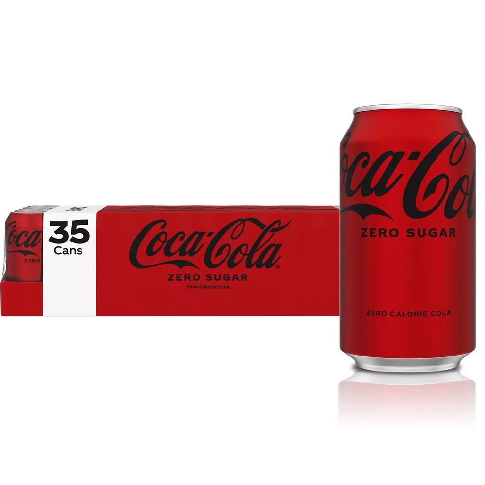 Coke Zero Sugar Soda, 12 fl oz, 35-Pack Cans