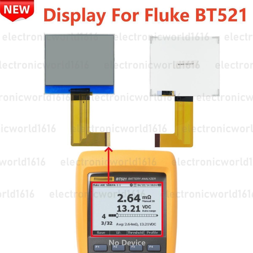 Screen For Fluke BT521 500 Series Battery Analyzers Tester Display Replacement