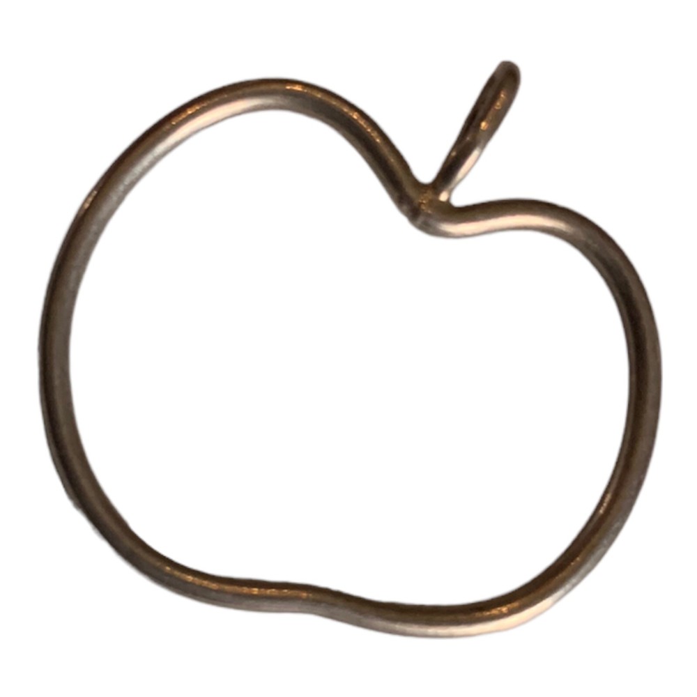 Sterling Silver Open Apple Pendant