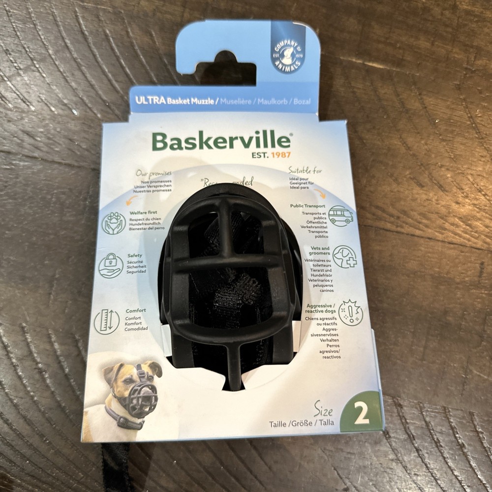 Baskerville Ultra Moldable Muzzle Size 2 Black