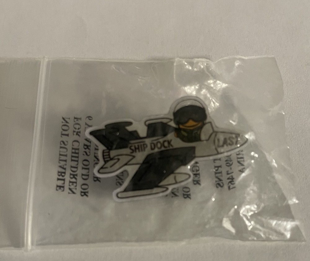 Peccy On A Jet Amazon Pin