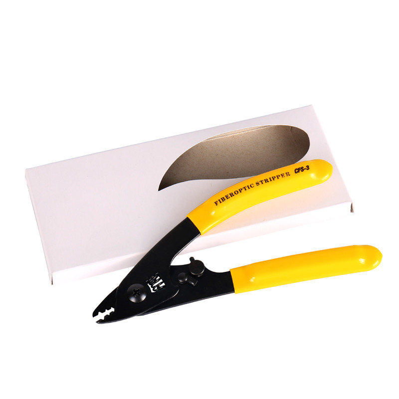 Three-port Fiber Optic Stripper Pliers Wire Strippers FTTH Cable Stripping Tools