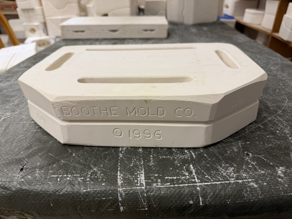 VINTAGE BOOTHE CERAMIC MOLD #1141 LARGE ADDRESS FRAME