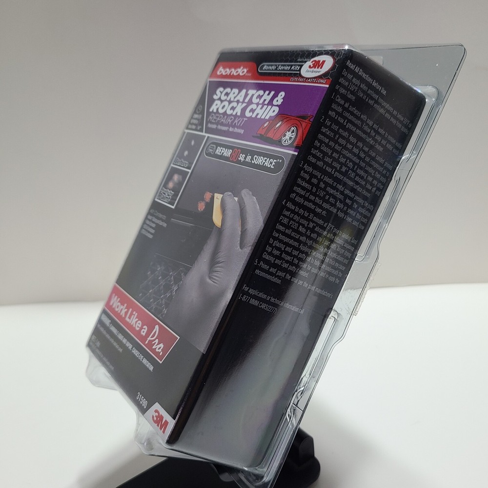 3M Bondo Scratch & Rock Chip Repair Kit. Paintable • Permanent • Non-Shrinking.